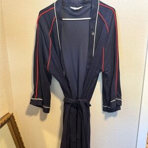 1980s Vintage Christian Dior blue robe